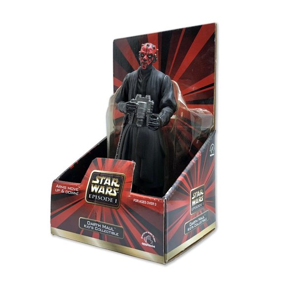 NIB 1999 Star Wars DARTH MAUL Kid's Collectible Toy Figure - The Phantom Menace - Picture 1 of 3